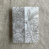 "Spice cashmere Elegant peonies and berries printed vellum wrap for 5x7 card | pack of 10" - Invitation Jackets and Overlays in gray by Ivory Invitations