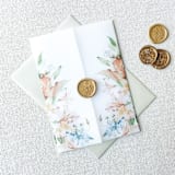 "Blushing Lilies Vellum Jackets | Set of 10" - Invitation Jackets and Overlays in multicolor by Megan Tendler