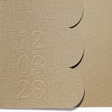 "Taupe Textured, Scalloped, Embossed Invitation Jacket, Qty 10" - Invitation Jackets and Overlays in natural by The Savage Label