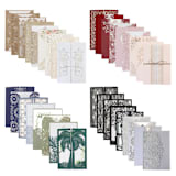 "Personalized Set of 5 Samples of Laser Cut Covers for 5 x 7 Inserts with Envelopes" - Invitation Jackets and Overlays in multicolorassorted-colors by Self Stationery