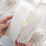 "Translucent Vellum Jackets for 5x7 Invitation, Set of 10" - Invitation Jackets and Overlays in clear by Self Stationery