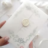 "Translucent Vellum Jackets for 5x7 Invitation, Set of 10" - Invitation Jackets and Overlays in clear by Self Stationery