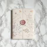 "Pink Wildflower Vellum Jacket for Wedding Invitations (10 Pack)" - Invitation Jackets and Overlays in clear by Carley Zuercher