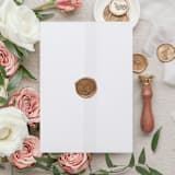 "Vellum Jacket For 5 x 7 Invitations (set of 10)" - Invitation Jackets and Overlays in clear by Caroline Russo