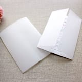 "Vellum Jacket For 5 x 7 Invitations (set of 10)" - Invitation Jackets and Overlays in clear by Caroline Russo