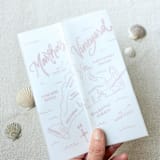 "Martha's Vineyard Vellum Jackets | Set of 10 | Pink & Neutral Color Options" - Invitation Jackets and Overlays in multicolorassorted-colors by Megan Tendler