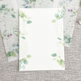 "White hydrangeas vellum warps for 5x7 invitations | Set of 10" - Invitation Jackets and Overlays in multicolorassorted-colors by Maria Ferrer G.