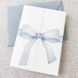 "Customizable color watercolor bow vellum jacket | Set of 10" - Invitation Jackets and Overlays in multicolorassorted-colors by Maria Ferrer G.