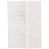 "Baroque Gate Garden Design Wedding Vellum Jacket, Custom Color, White Print, Set of 10" - Invitation Jackets and Overlays in white by Self Stationery