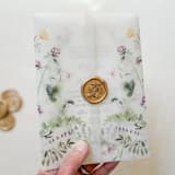 "Dainty Flora Vellum Wraps | Set of 10" - Invitation Jackets and Overlays in multicolor by Megan Tendler