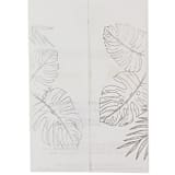 "Monstera Leaves Silver Foil Stamping on White Vellum Wraps, Set of 10" - Invitation Jackets and Overlays in silver by Self Stationery