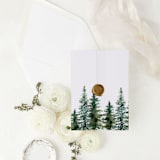 "Forest Tree Vellum Paper | Set of 10 Vellum Jackets" - Invitation Jackets and Overlays in green by Nikki Turner