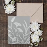 "Delicate White Floral Vellum Invitation Overlay, Qty 10" - Invitation Jackets and Overlays in white by The Savage Label