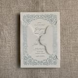 "Alba bolero-style vellum Jackets for 5x7 card | pack of 10" - Invitation Jackets and Overlays in white by Ivory Invitations
