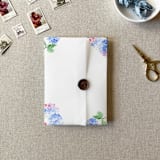 "Blue Floral Vellum Jacket for Wedding Invitations | A7 | Set of 10" - Invitation Jackets and Overlays in blue by Cotton and Bow