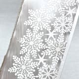 "White Metallic Laser Cut Snowflakes Covers | Set of 10 | Envelopes Included" - Invitation Jackets and Overlays in white by Self Stationery