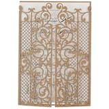 "Laser Cut Gatefold for 5x7 Invitation | Set of 10 | Envelopes Included" - Invitation Jackets and Overlays in brown by Self Stationery