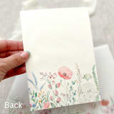 "Colorful wildflowers vellum wrap for invitations | Set of 10" - Invitation Jackets and Overlays in multicolorassorted-colors by Maria Ferrer G.