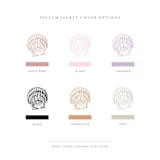 "Seashell Vellum Jacket | Set of 10 | Neutral & Pink Color Options" - Invitation Jackets and Overlays in multicolor by Megan Tendler