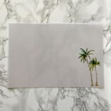 "Simple Palm Tree Vellum Jacket for Wedding Invitations (10 Pack)" - Invitation Jackets and Overlays in clear by Carley Zuercher