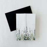 "Green Botanical Garden Floral Printed Vellum Wrap For 5x7 Card | Pack Of 10" - Invitation Jackets and Overlays in green by Eva Friesen
