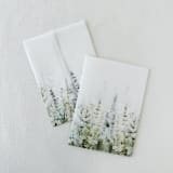 "Green Botanical Garden Floral Printed Vellum Wrap For 5x7 Card | Pack Of 10" - Invitation Jackets and Overlays in green by Eva Friesen
