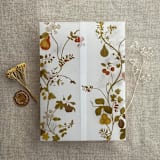 "Autumn harvest botanical garden vellum wrap for 5x7 card | pack of 10" - Invitation Jackets and Overlays in multicolor by Ivory Invitations