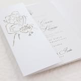 "White Metallic Laser Cut Jacket for 5x7 Card | Set of 10 | Envelopes Included" - Invitation Jackets and Overlays in white by Self Stationery