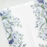 "Garden Elegance | Set of 10 Floral Vellum Jackets" - Invitation Jackets and Overlays in clear by Nikki Turner