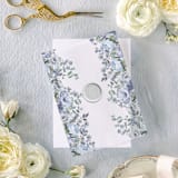 "Garden Elegance | Set of 10 Floral Vellum Jackets" - Invitation Jackets and Overlays in clear by Nikki Turner