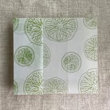 "Lime citrus celebration printed vellum wraps for 5x7 card | pack of 10" - Invitation Jackets and Overlays in green by Ivory Invitations