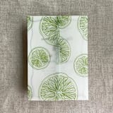 "Lime citrus celebration printed vellum wraps for 5x7 card | pack of 10" - Invitation Jackets and Overlays in green by Ivory Invitations
