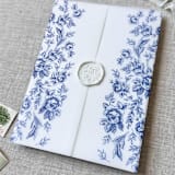 "Toile vellum jacket | Customizable color | set of 10" - Invitation Jackets and Overlays in multicolorassorted-colors by Maria Ferrer G.