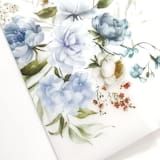 "Lovely in Blue | Pack of 10 Floral Vellum Jackets" - Invitation Jackets and Overlays in blue by Nikki Turner