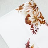 "Falling in Autumn | Set of 10 Floral Vellum Jackets" - Invitation Jackets and Overlays in clear by Nikki Turner
