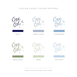 "Cape Cod Vellum Jackets | Set of 10 | Blue & Green Color Options" - Invitation Jackets and Overlays in blue by Megan Tendler