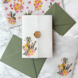 "Simple Pink & Yellow Cactus Vellum Jacket (10 Pack)" - Invitation Jackets and Overlays in clear by Carley Zuercher