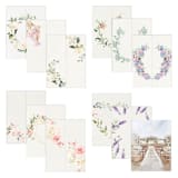 "Samples of Vellum Jackets for 5 x 7 Invitation with Envelopes | Set of 3" - Invitation Jackets and Overlays in green by Self Stationery