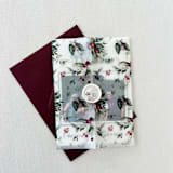 "Christmas Floral Vellum Jackets | Set of 10" - Invitation Jackets and Overlays in red by Eva Friesen