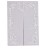 "Vellum Jacket Floral Wedding Arch, Set of 10" - Invitation Jackets and Overlays in white by Self Stationery