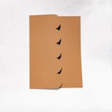 "Rusty Orange Textured, Scalloped, Embossed Invitation Jacket, Qty 10" - Invitation Jackets and Overlays in orange by The Savage Label