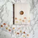 "Row of Poppies Vellum Jacket (10 pack)" - Invitation Jackets and Overlays in clear by Carley Zuercher