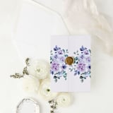 "Violet Treasure | Set of 10 Floral Vellum Jackets" - Invitation Jackets and Overlays in clear by Nikki Turner