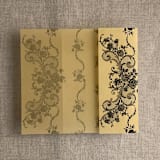 "Versailles nocturne gold shimmer vellum wrap for 5x7 card | pack of 10" - Invitation Jackets and Overlays in gold by Ivory Invitations