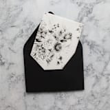 "Classic Black Floral Vellum Paper | Set of 10 Printed Vellum Jackets" - Invitation Jackets and Overlays in black by Nikki Turner