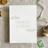 "Custom couple's names and greenery vellum wraps for invitations | Set of 10" - Invitation Jackets and Overlays in multicolorassorted-colors by Maria Ferrer G.