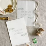 "Custom couple's names and greenery vellum wraps for invitations | Set of 10" - Invitation Jackets and Overlays in multicolorassorted-colors by Maria Ferrer G.