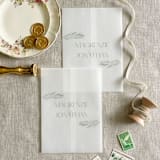 "Custom couple's names and greenery vellum wraps for invitations | Set of 10" - Invitation Jackets and Overlays in multicolorassorted-colors by Maria Ferrer G.