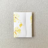 "Rustic Sunflower Vellum Jacket for Wedding Invitations | A7 | Set of 10" - Invitation Jackets and Overlays in yellow by Cotton and Bow