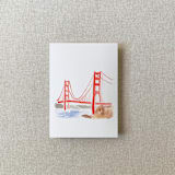 "San Francisco Vellum Jacket for Wedding Invitations | For Petite 4.25x6" Invitations  | Set of 10" - Invitation Jackets and Overlays in red by Cotton and Bow